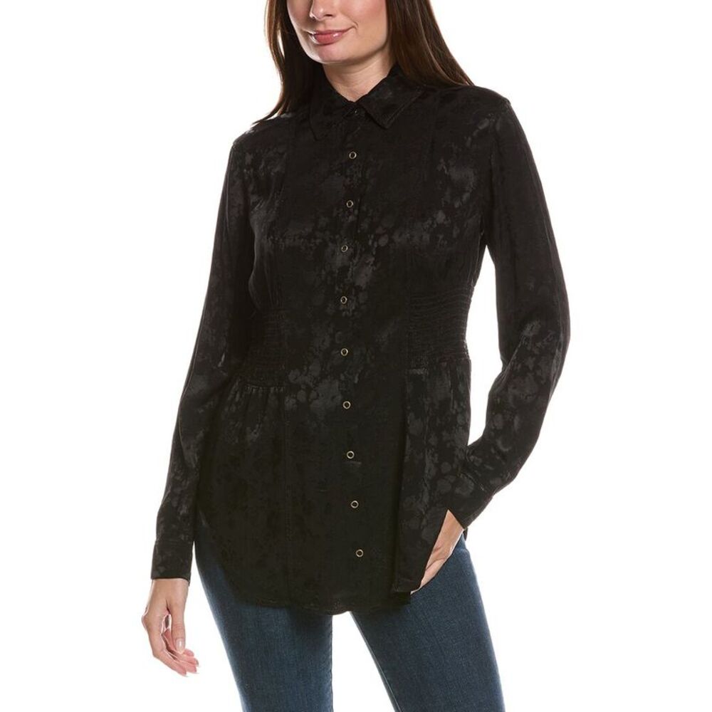 Xcvi Womens  Senneca Blouse, Black